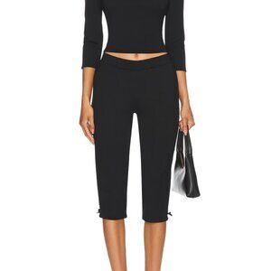 NWT GUIZIO Caria Capri Pants in Black size small